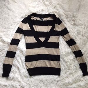 Low cut Black and Gold shirt